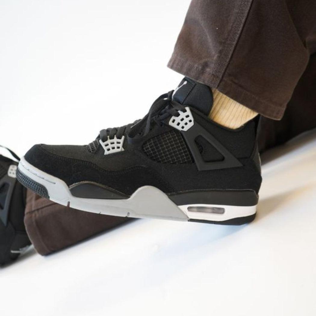 Air Jordan 4 Black Canvas.