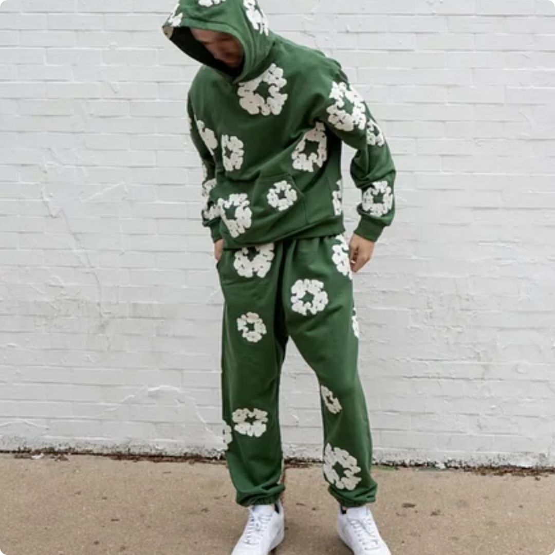 Denim Tears Cotton Wreath Tracksuit Green
