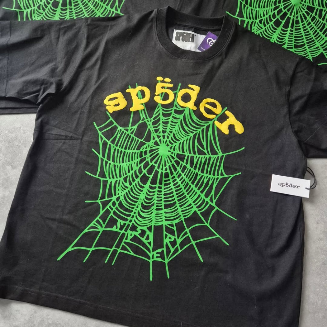Sp5der OG Web Tee Premiergrails CloseUp