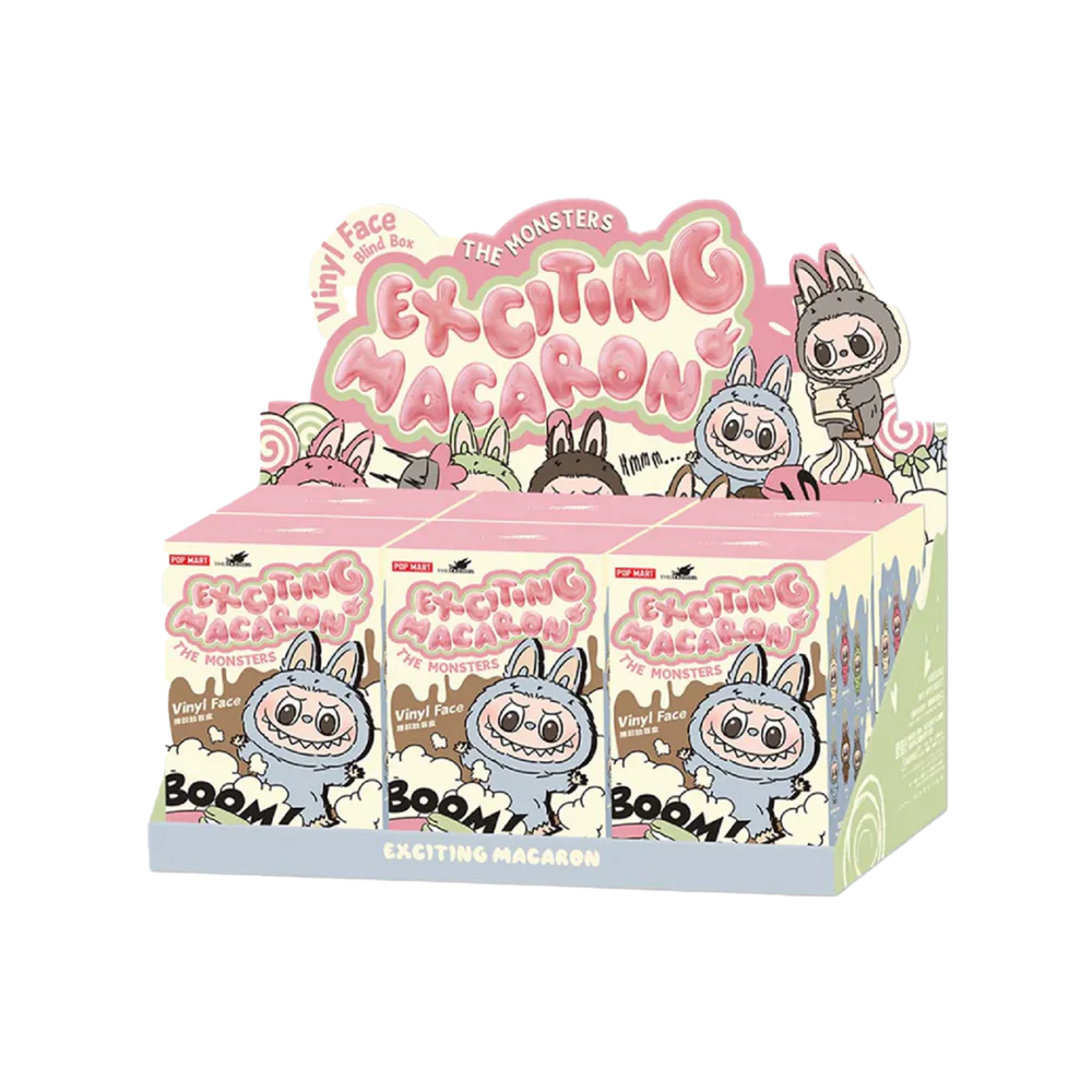 Pop Mart Labubu The Monsters Exciting Macaron Vinyl Face - Blind Box