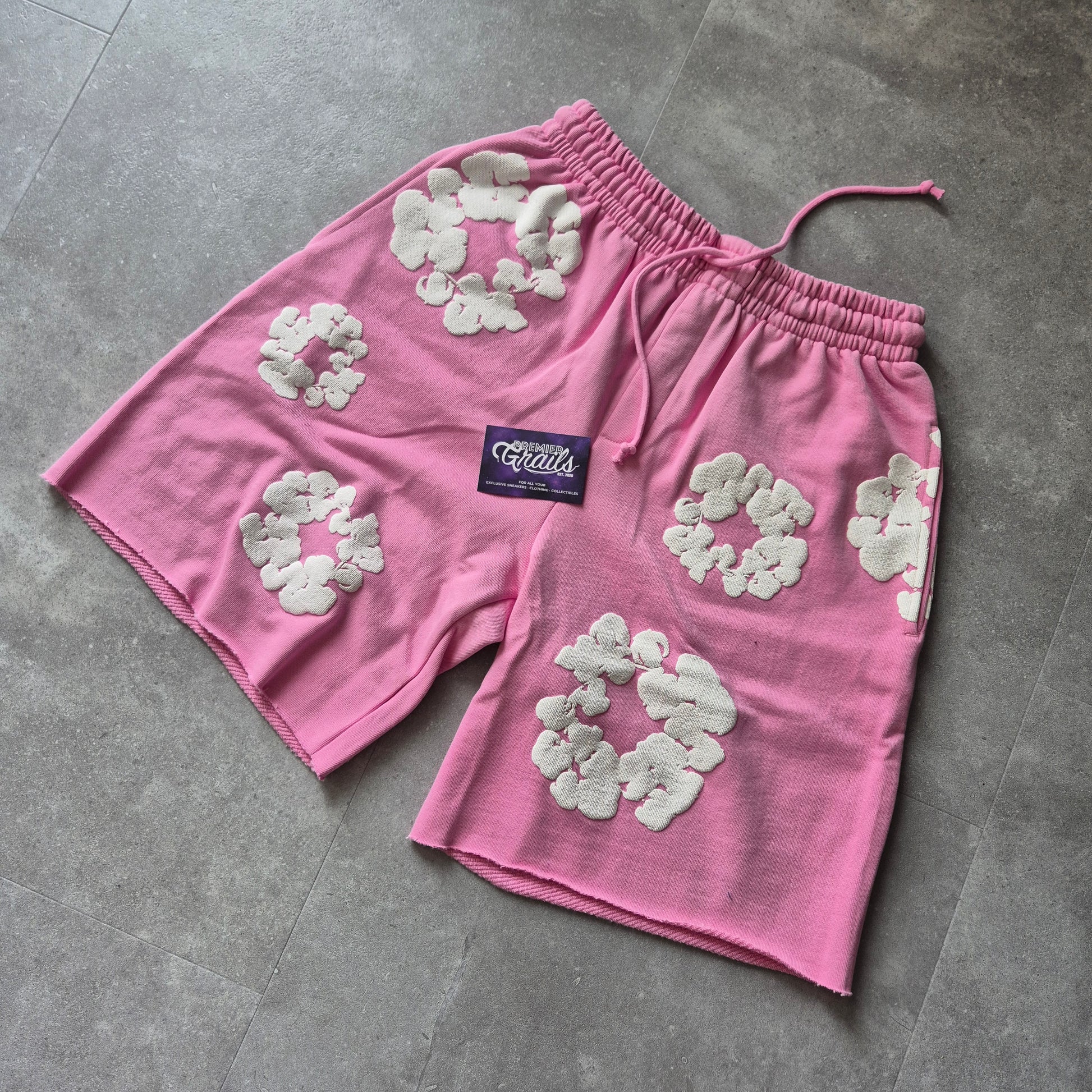 Denim Tears Cotton Wreath Shorts Pink