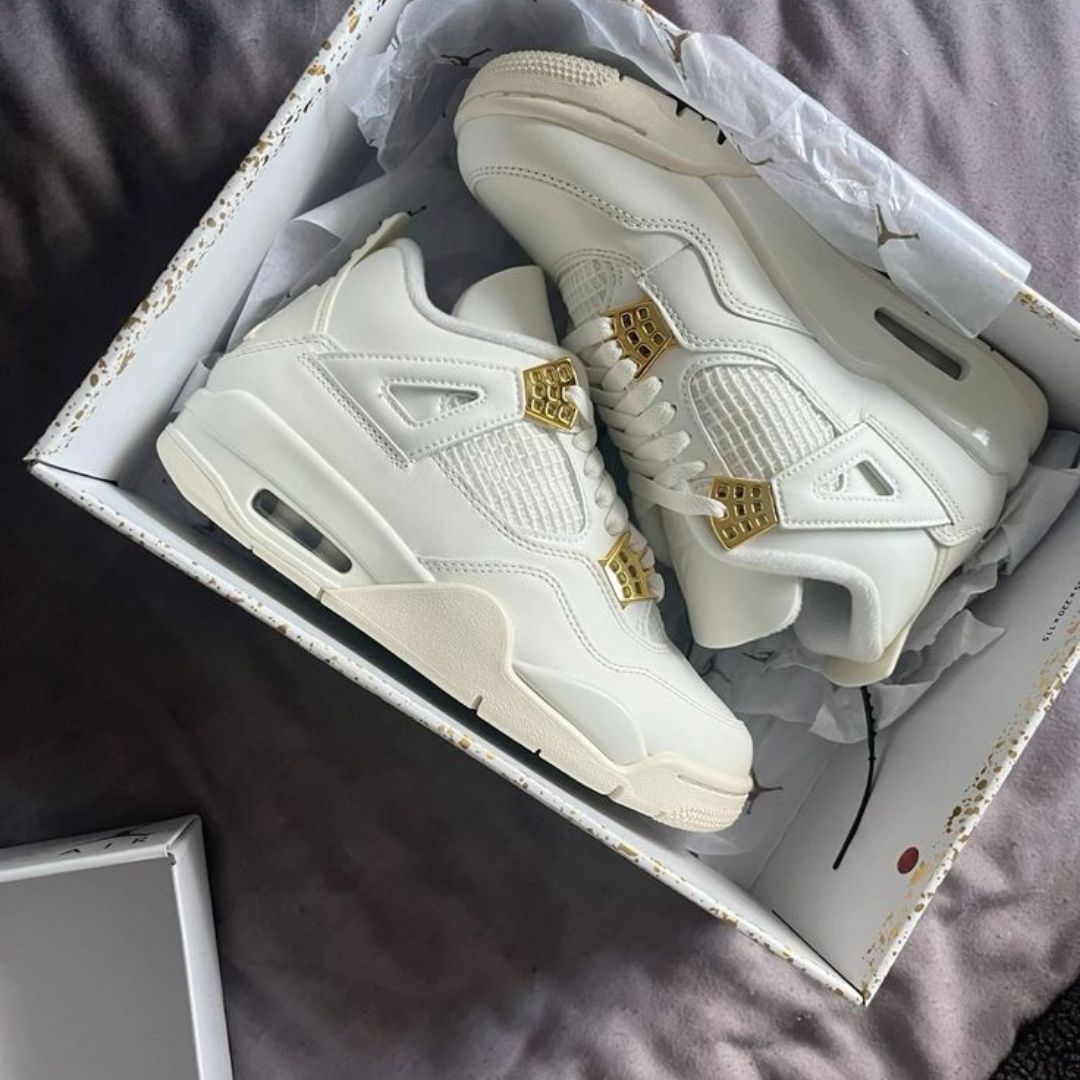 Air Jordan 4 Metallic Gold (Womens)