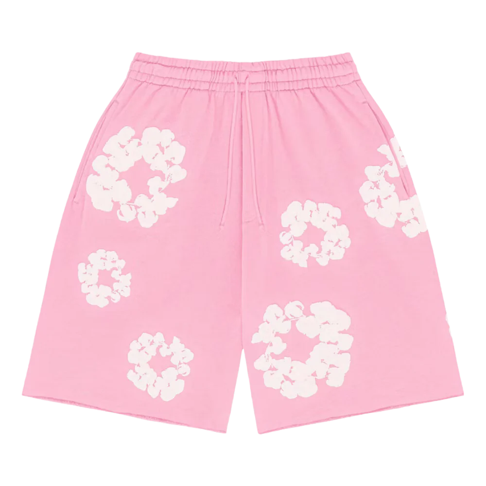 Denim Tears Cotton Wreath Shorts Pink