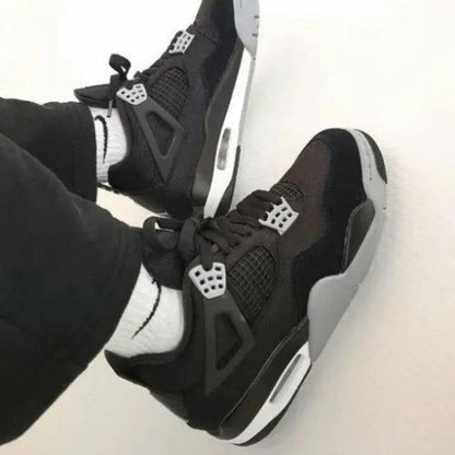 Air Jordan 4 Black Canvas.