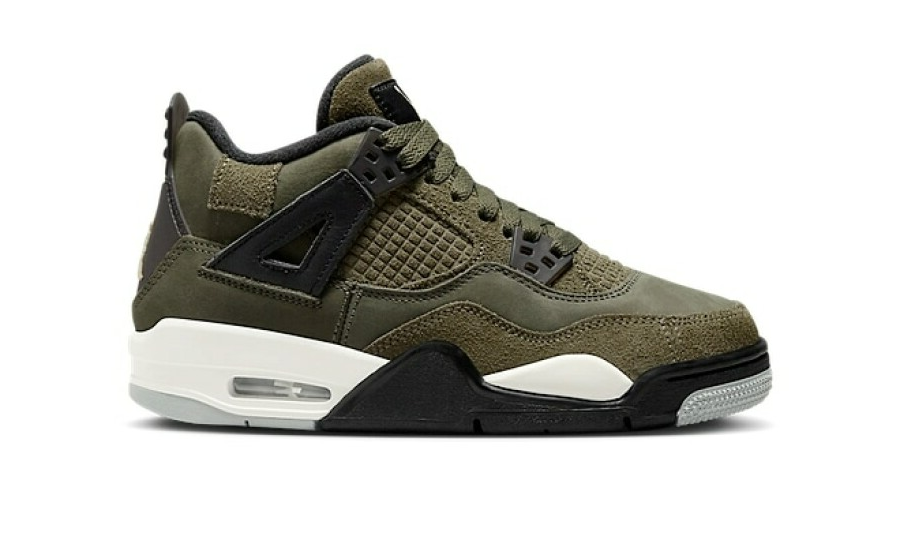 Air Jordan 4 Craft Medium Olive (GS) - Premiergrails