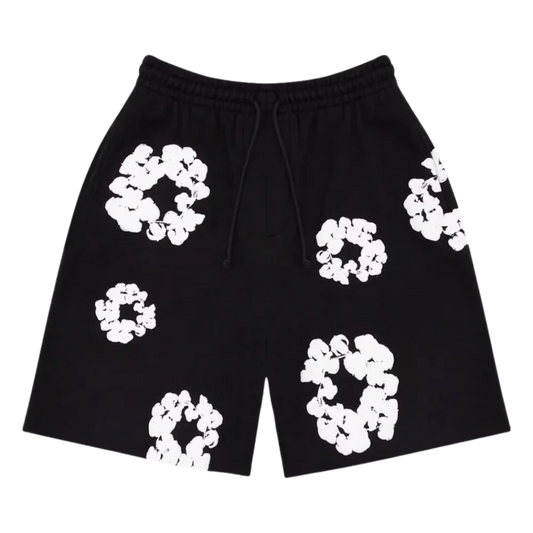 Denim Tears Cotton Wreath Shorts Black