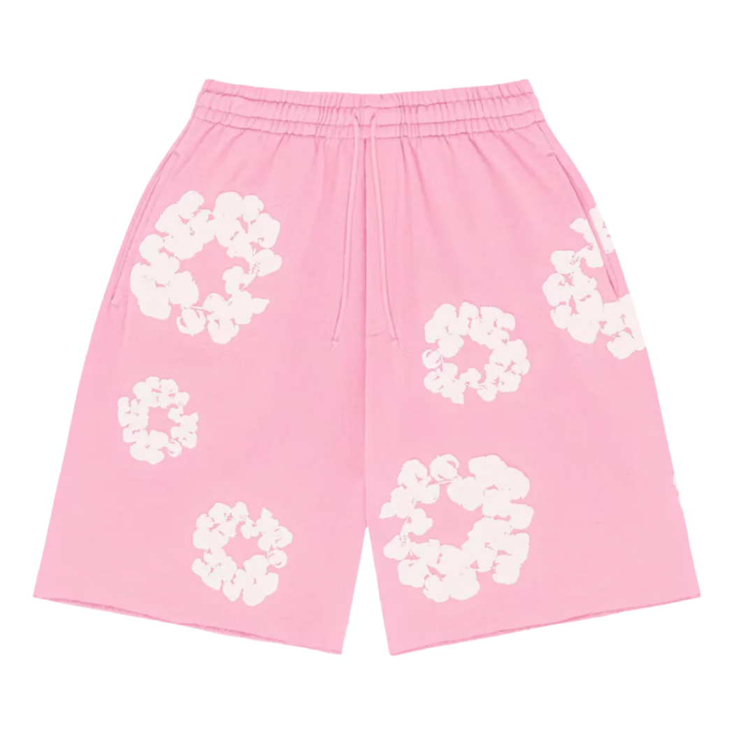 Denim Tears Cotton Wreath Shorts Pink
