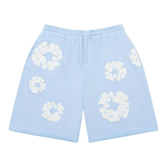 Denim Tears Cotton Wreath Shorts Powder Blue