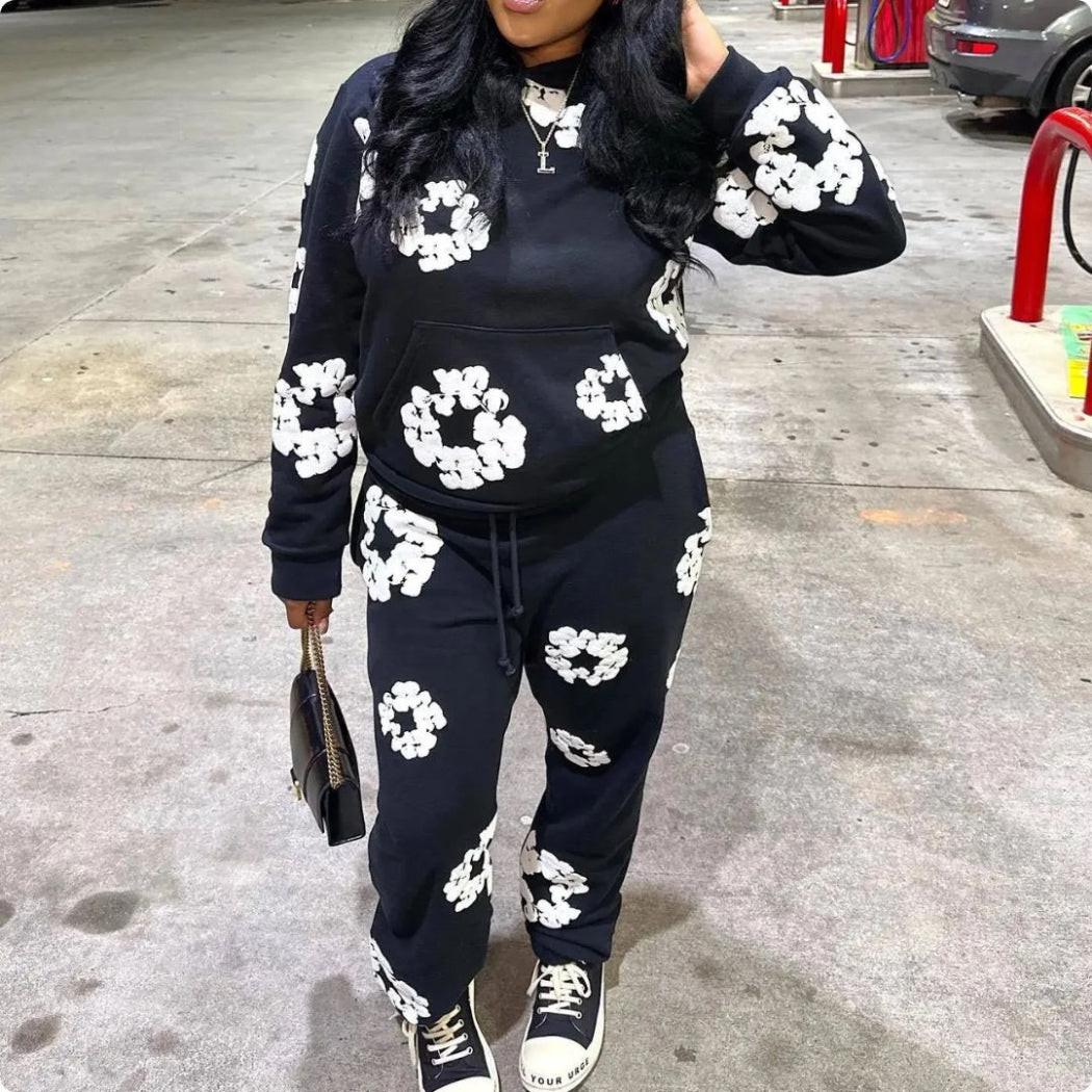 Denim Tears Cotton Wreath Tracksuit Black 2