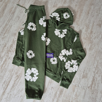Denim Tears Cotton Wreath Tracksuit Green
