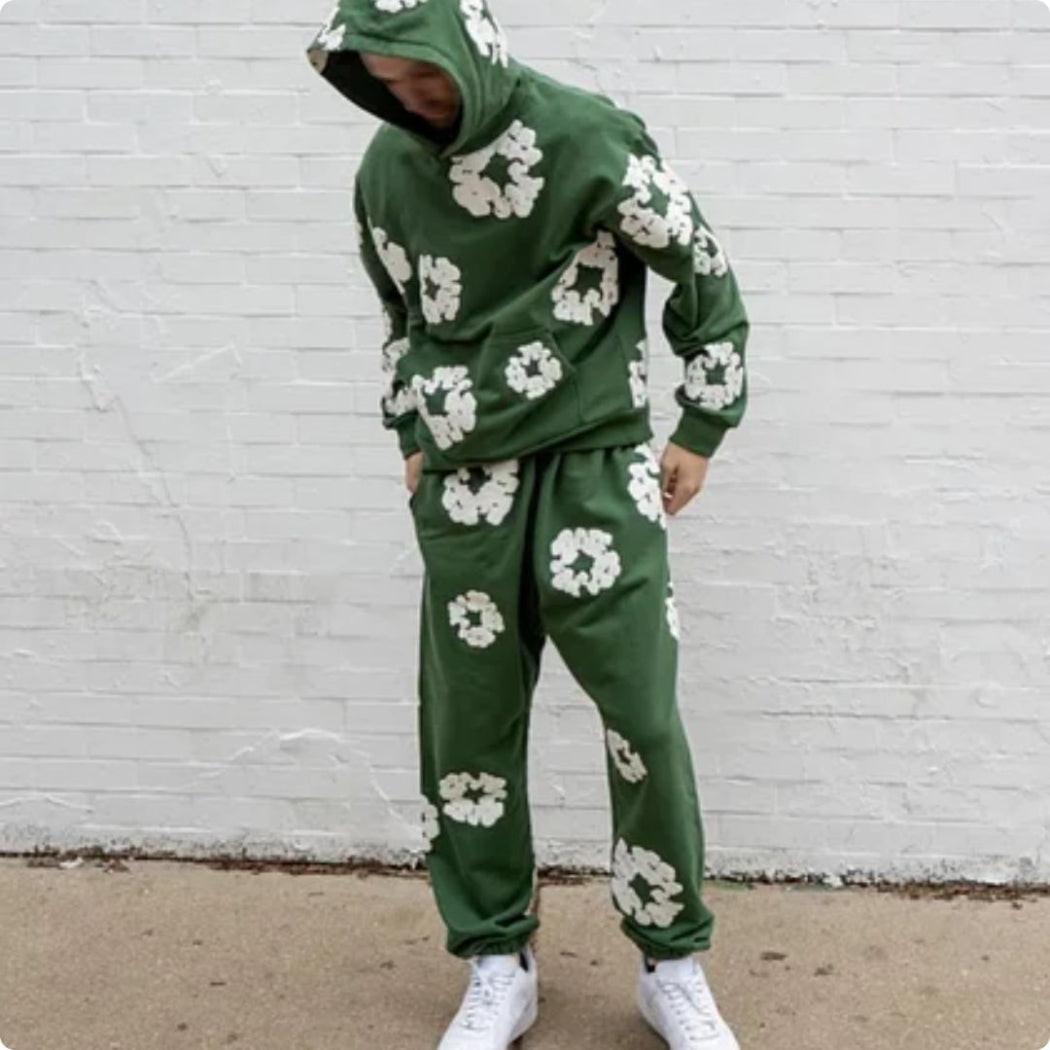 Denim Tears Cotton Wreath Tracksuit Green