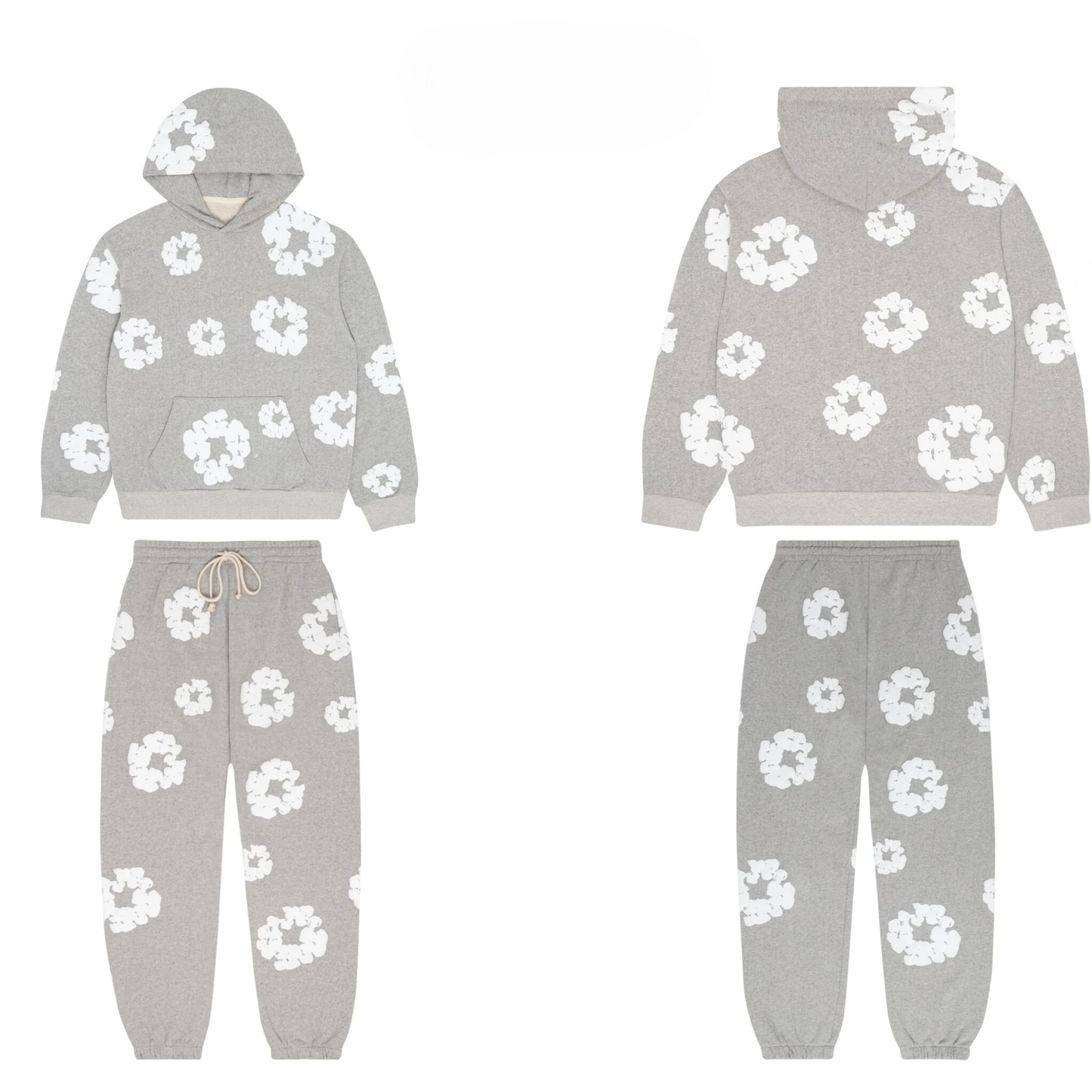 Denim Tears Cotton Wreath Tracksuit Grey - Premiergrails