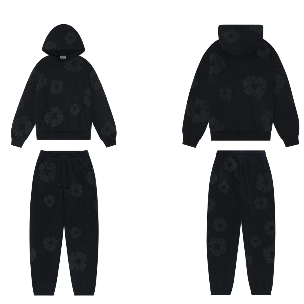 Denim Tears Cotton Wreath Tracksuit Monochrome - Premiergrails