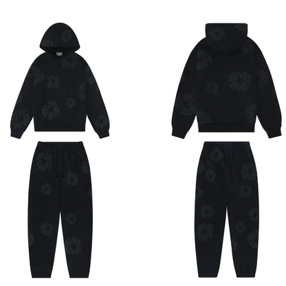 Denim Tears Cotton Wreath Tracksuit Monochrome - Premiergrails