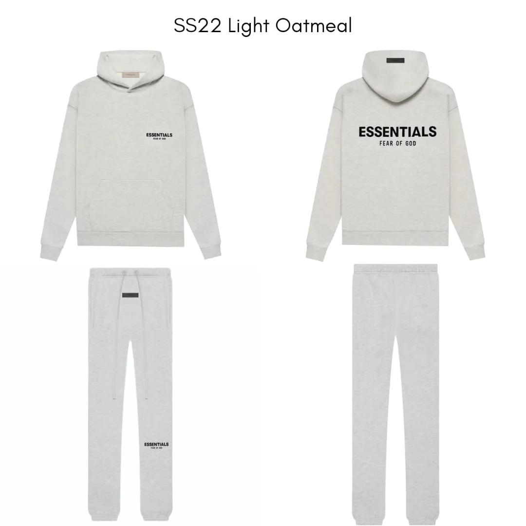 Fear of God Essentials Tracksuit Light Oatmeal (SS22) - Premiergrails