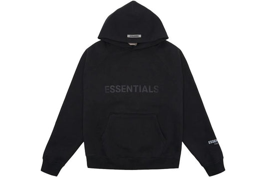 Fear of God Essentials Pullover Hoodie Applique Logo Black (SS20)