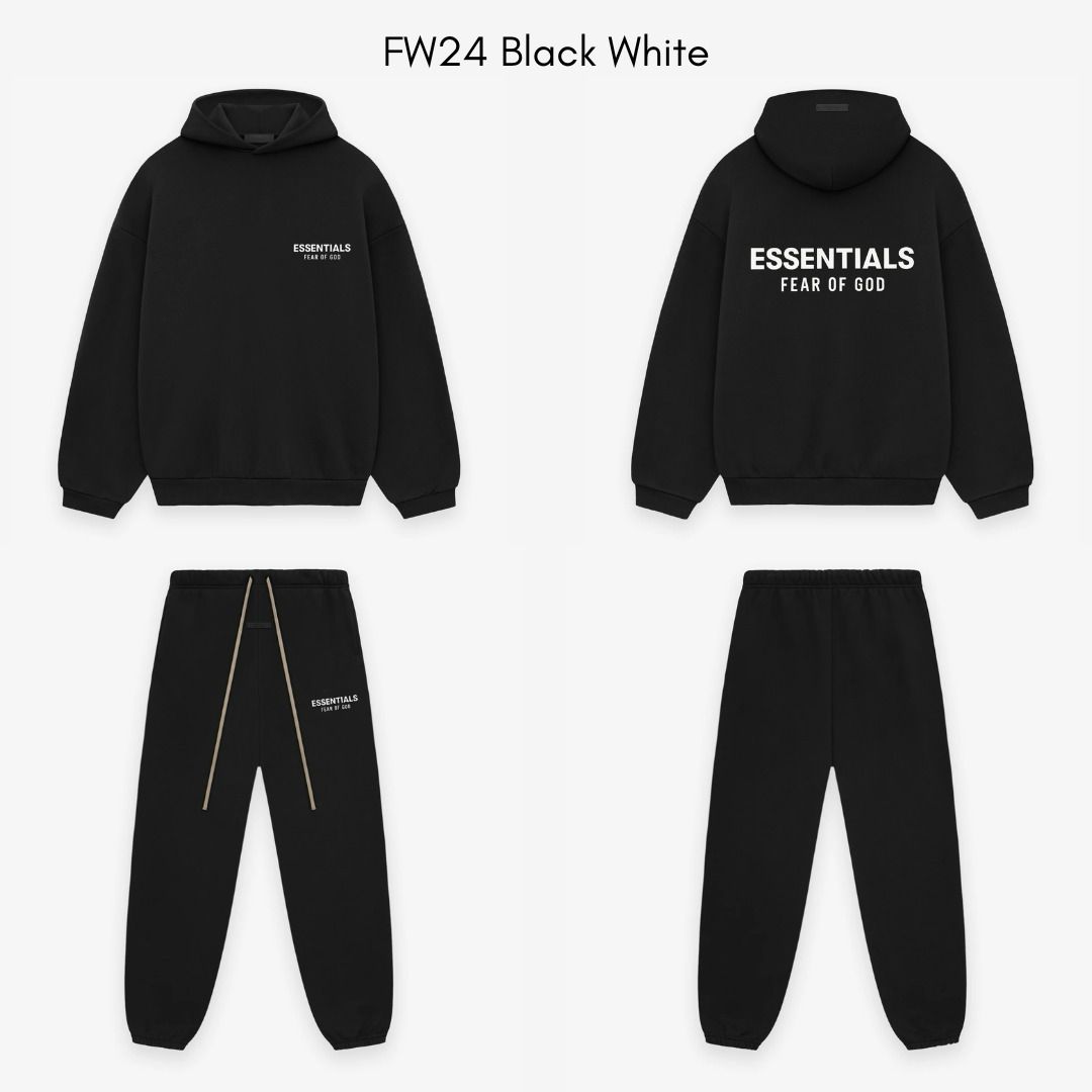 Fear of God Essentials Black White (FW24)