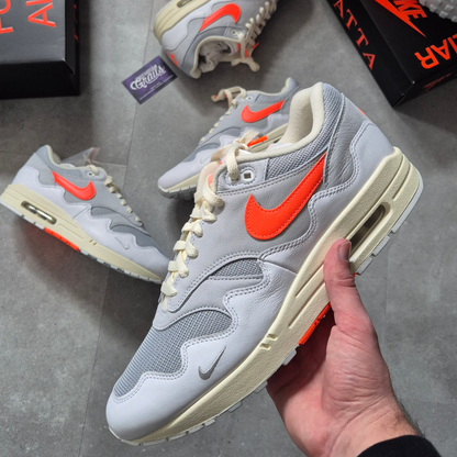 Patta x Nike Air Max 1 White Pure Platinum - Premiergrails