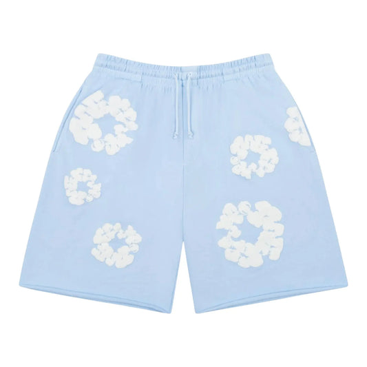 Denim Tears Cotton Wreath Shorts Powder Blue