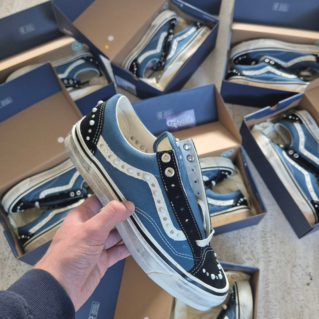 Vans LX Old Skool 36 Pearlized Pack Black Navy - Premiergrails